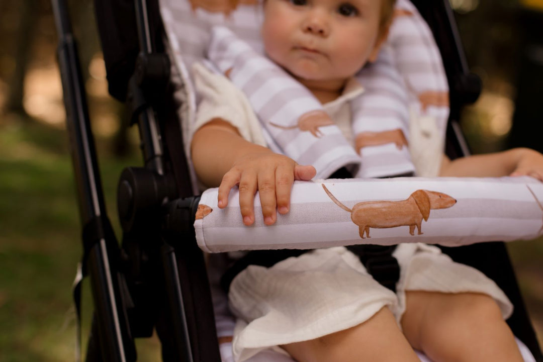 Bambella Designs Pram Bar Cover | Dachshund Days