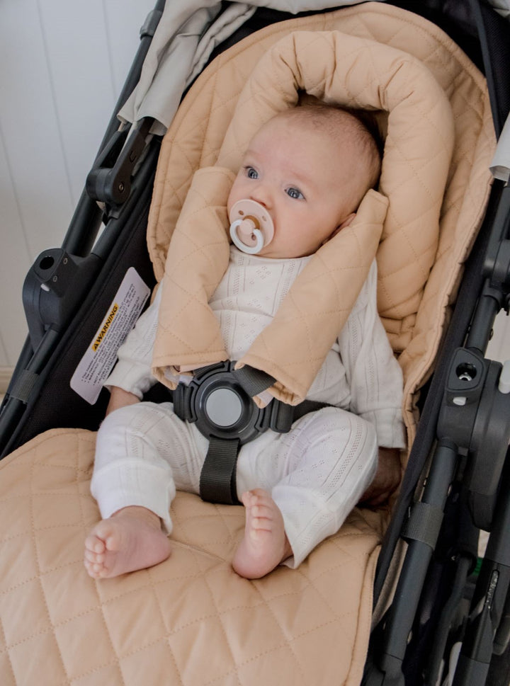 Bambella Designs Quilted Harness Covers | Nude