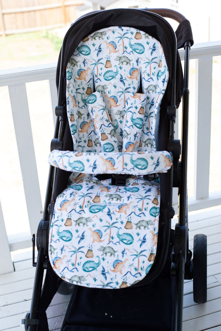 Bambella Designs Pram Bar Cover | Wild Dinosaurs