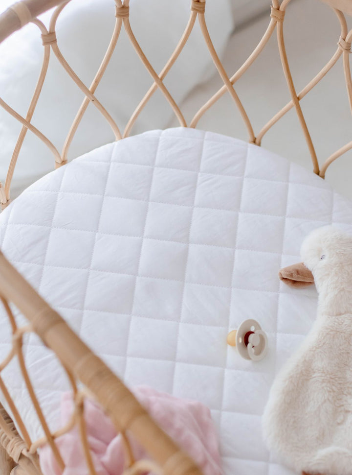 Bambella Waterproof Bassinet Sheet | Ivory