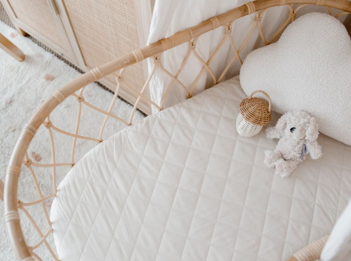 Bambella Waterproof Bassinet Sheet | Oat