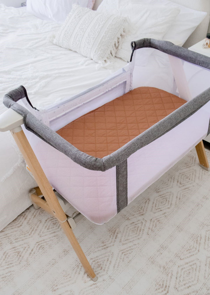 Bambella Co-Sleeper Fitted Waterproof Sheet | Chestnut