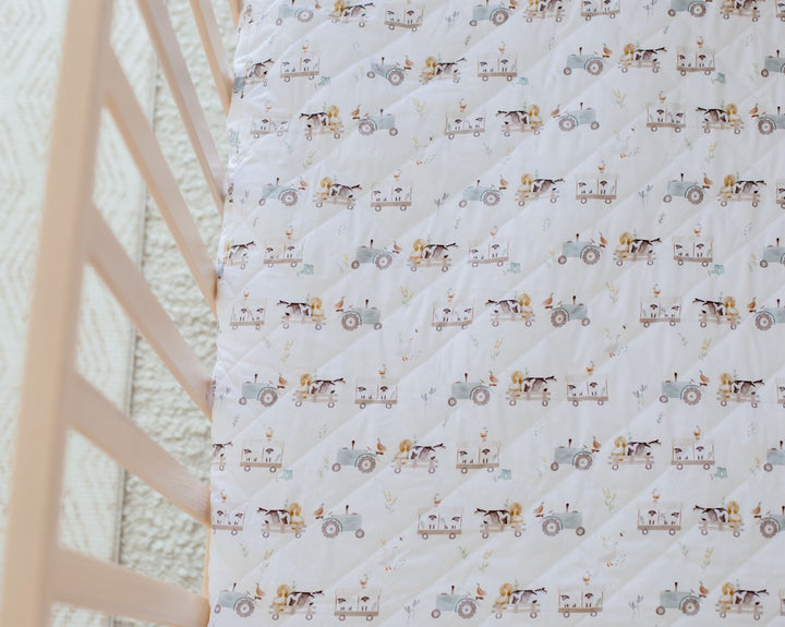 Bambella 2-in-1 Waterproof Cot Sheet & Mattress Protector | Oakwood Farm