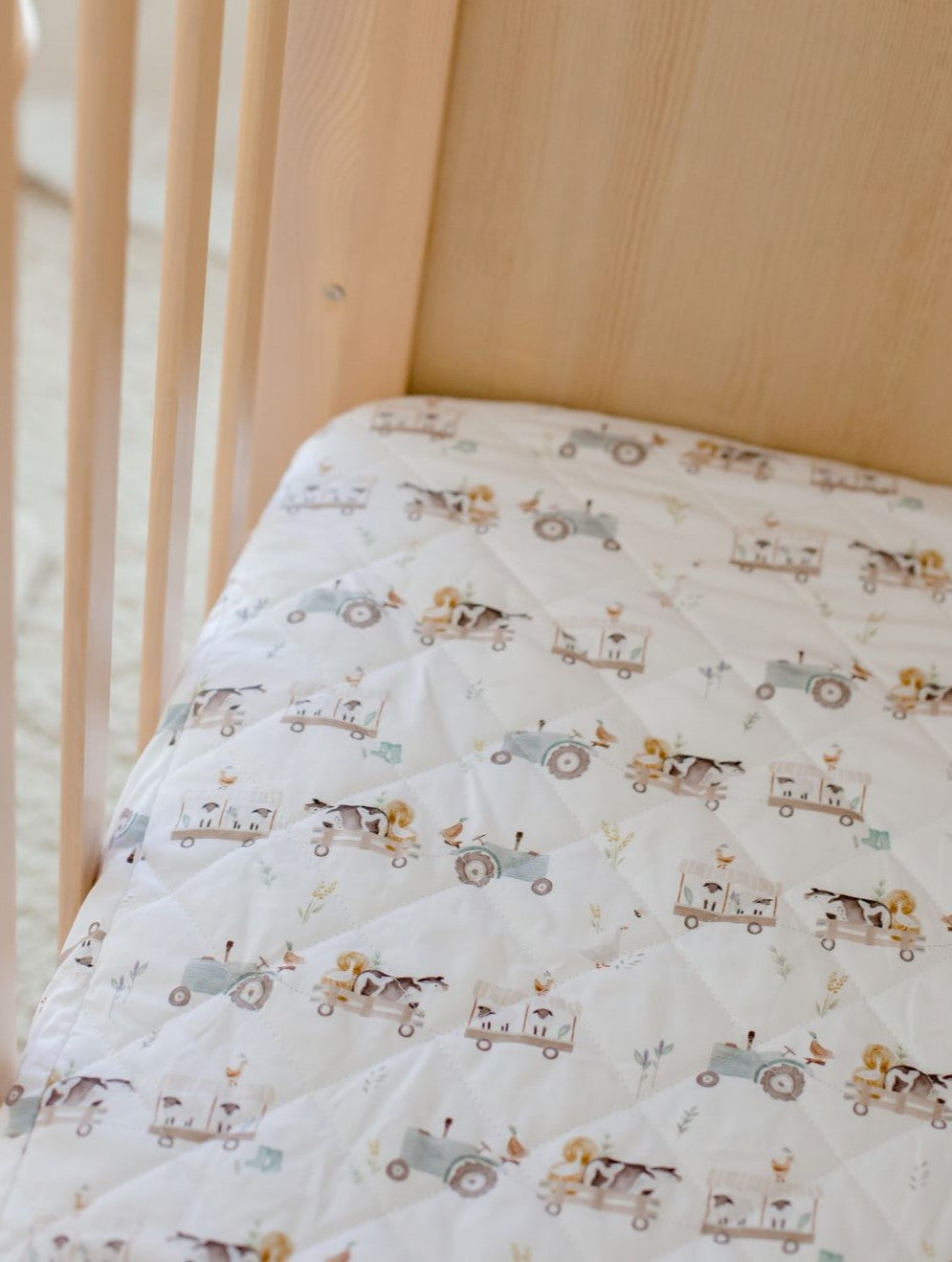 Bambella 2-in-1 Waterproof Cot Sheet & Mattress Protector | Oakwood Farm