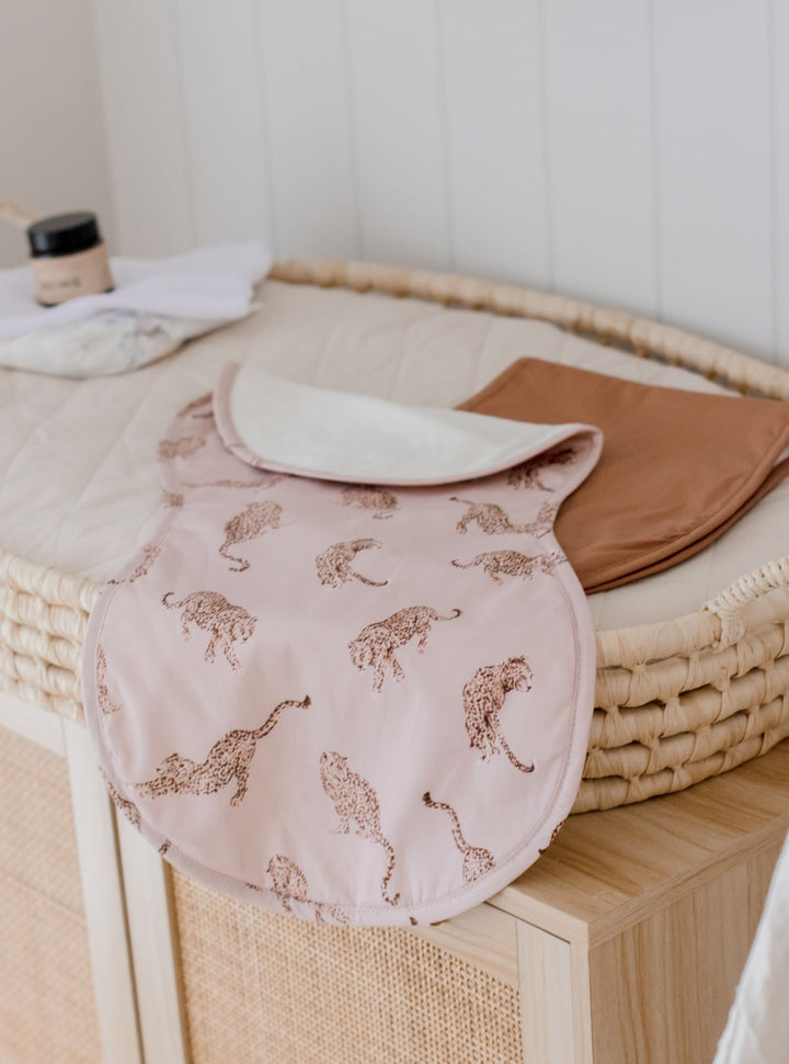 Bambella Burp Cloths 2 Pack |  Queen of the Jungle & Chestnut