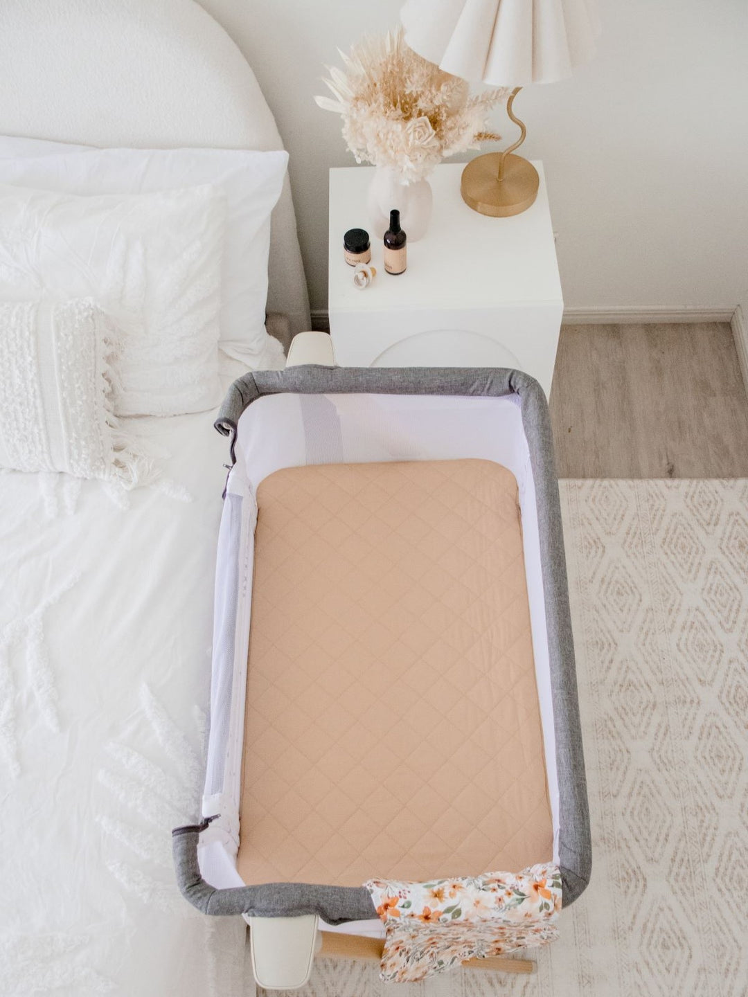 Bambella Co-Sleeper Fitted Waterproof Sheet | Nude