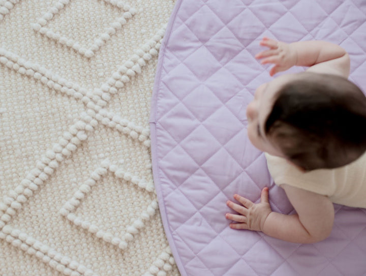 Bambella Designs Padded Waterproof Play Mat | Lavender Haze