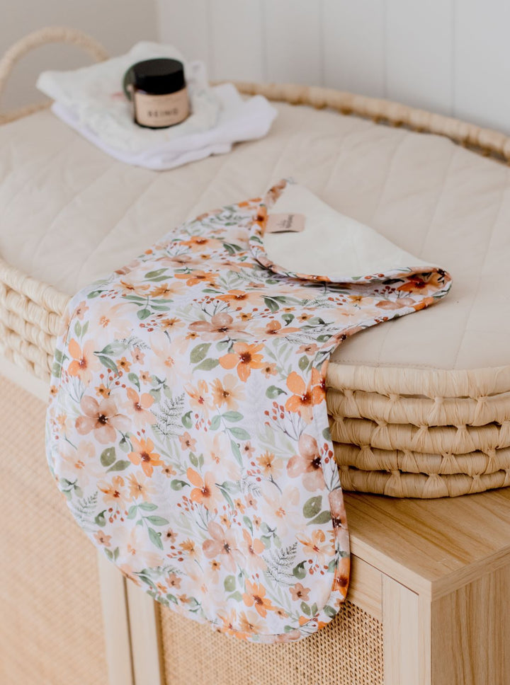 Bambella Burp Cloths 2 Pack | Bloom & Nude