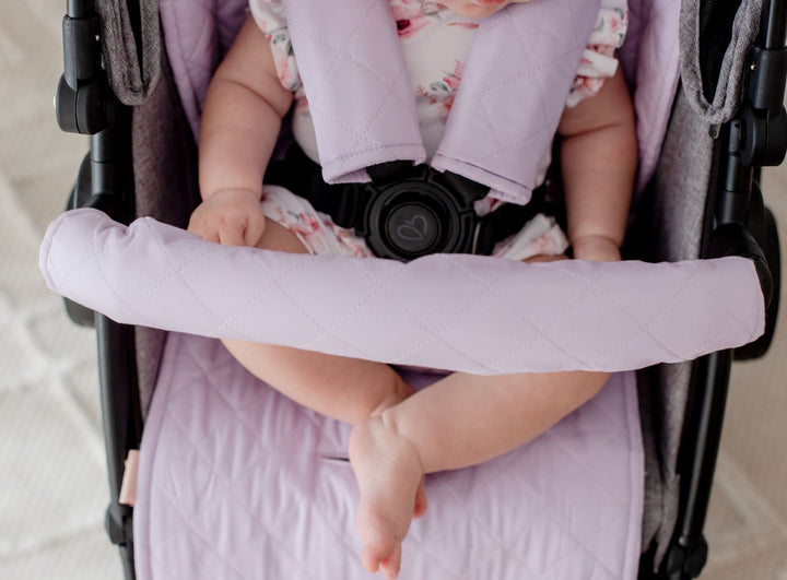 Bambella Designs Pram Bar Cover | Lavender Haze