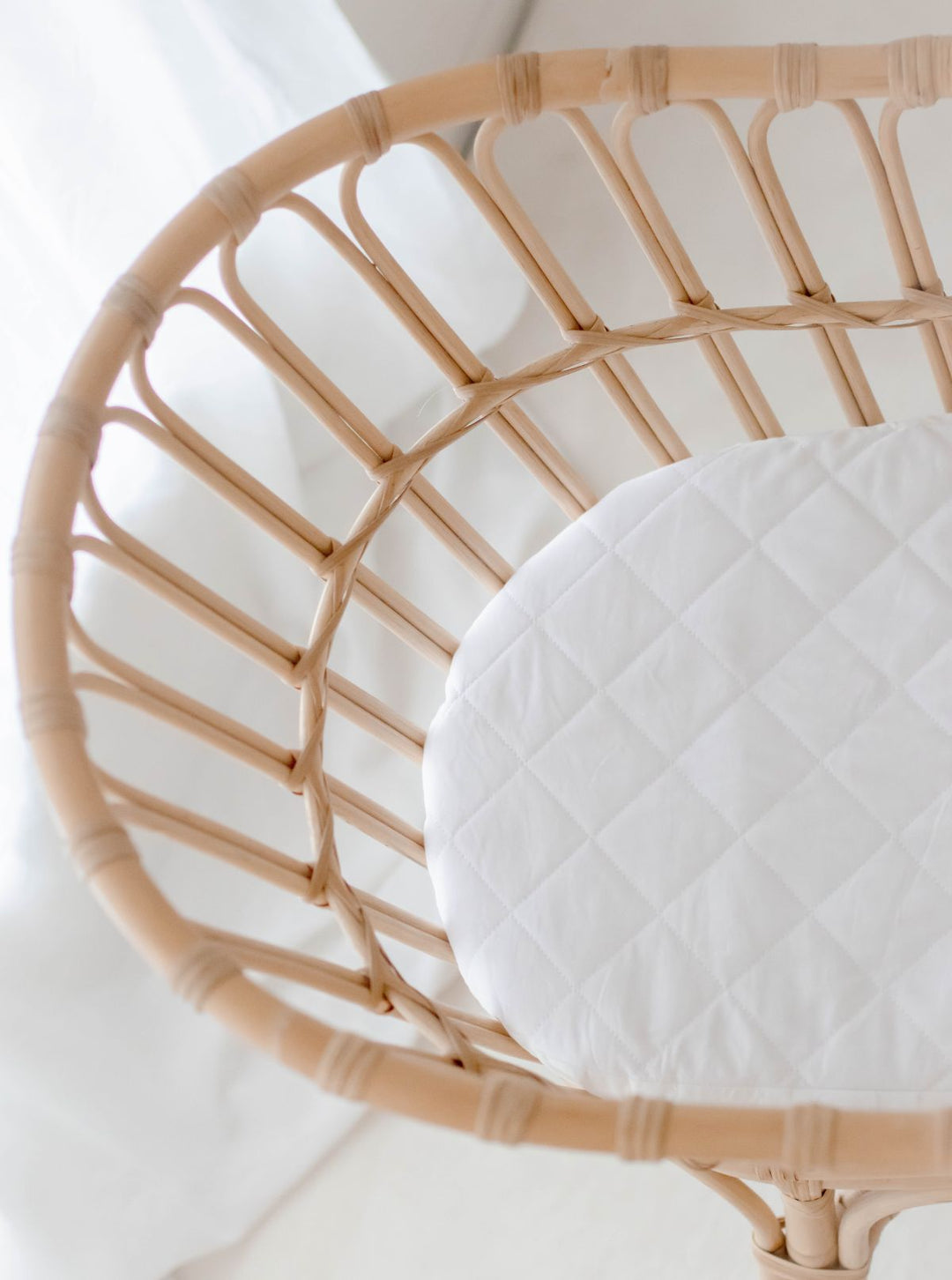 Bambella Waterproof Moses Bassinet Sheet |  Ivory