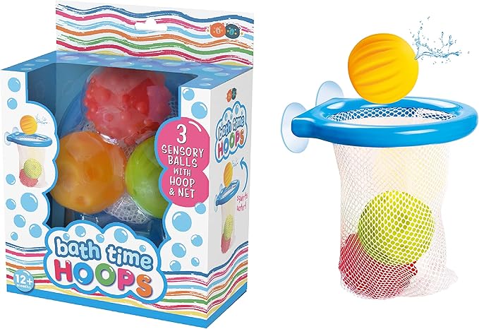 Bath Time Hoop & Squirter Ball Toy Set