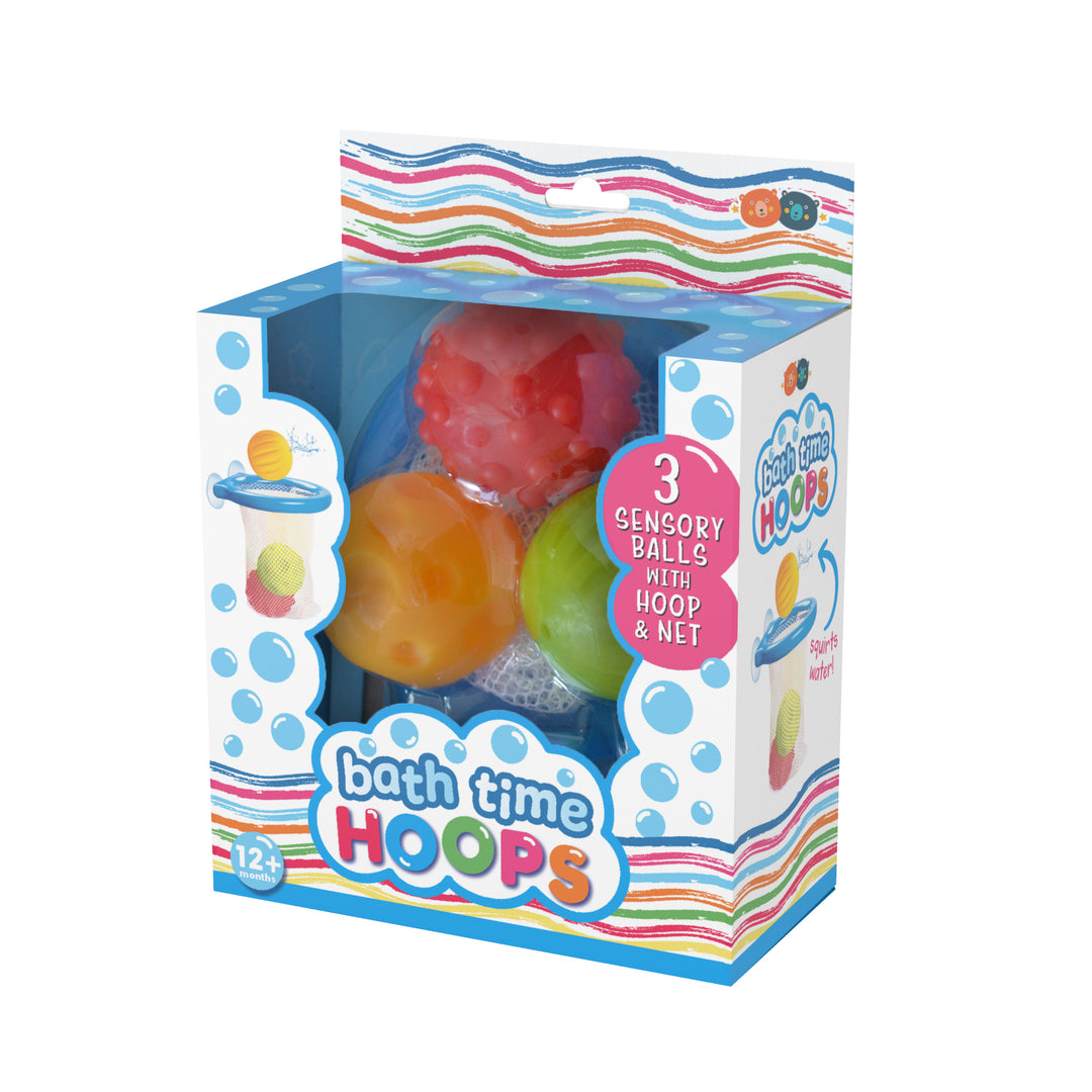 Bath Time Hoop & Squirter Ball Toy Set