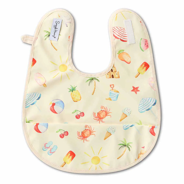 Snuggle Hunny Waterproof Snuggle Bib - Beach Fun