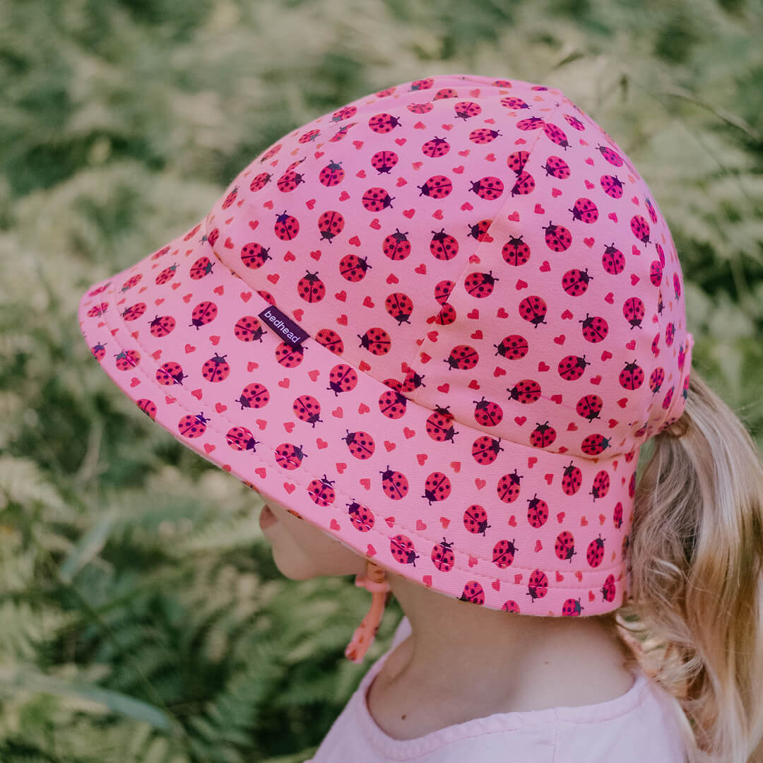 Bedhead Kids Ponytail Bucket Sun Hat - Ladybug