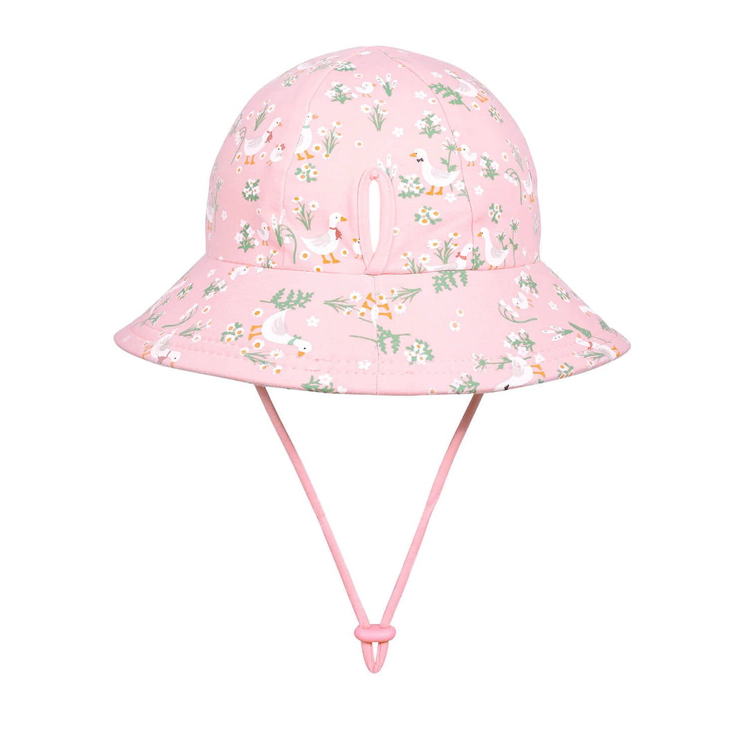 Bedhead Kids Ponytail Bucket Sun Hat - Pink Quackers