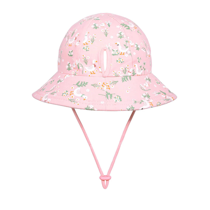 Bedhead Kids Ponytail Bucket Sun Hat - Pink Quackers