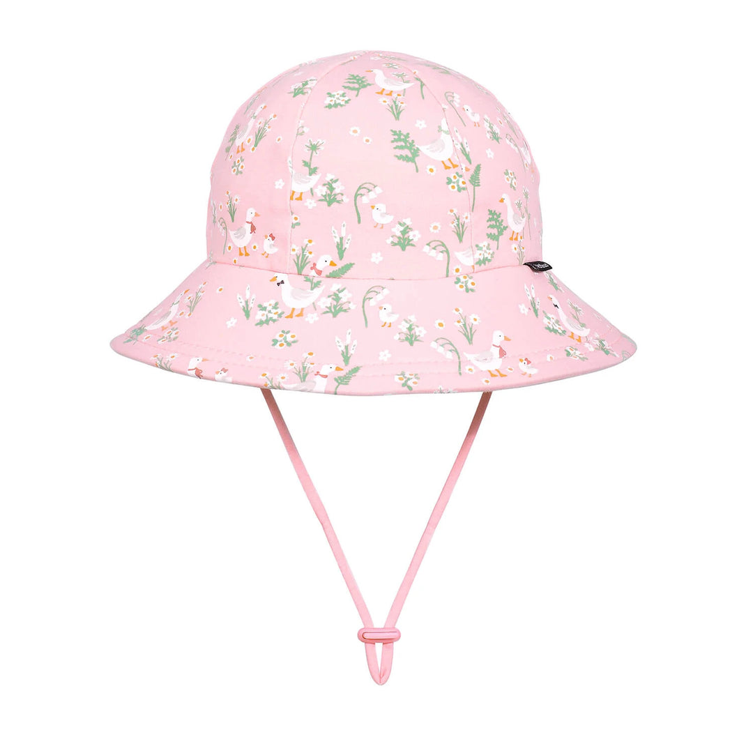 Bedhead Kids Ponytail Bucket Sun Hat - Pink Quackers