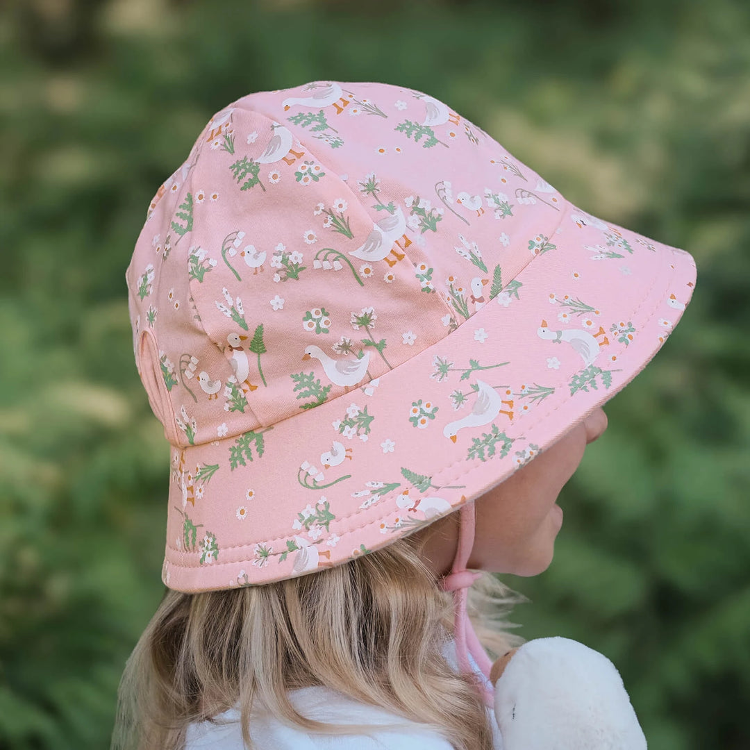 Bedhead Kids Ponytail Bucket Sun Hat - Pink Quackers