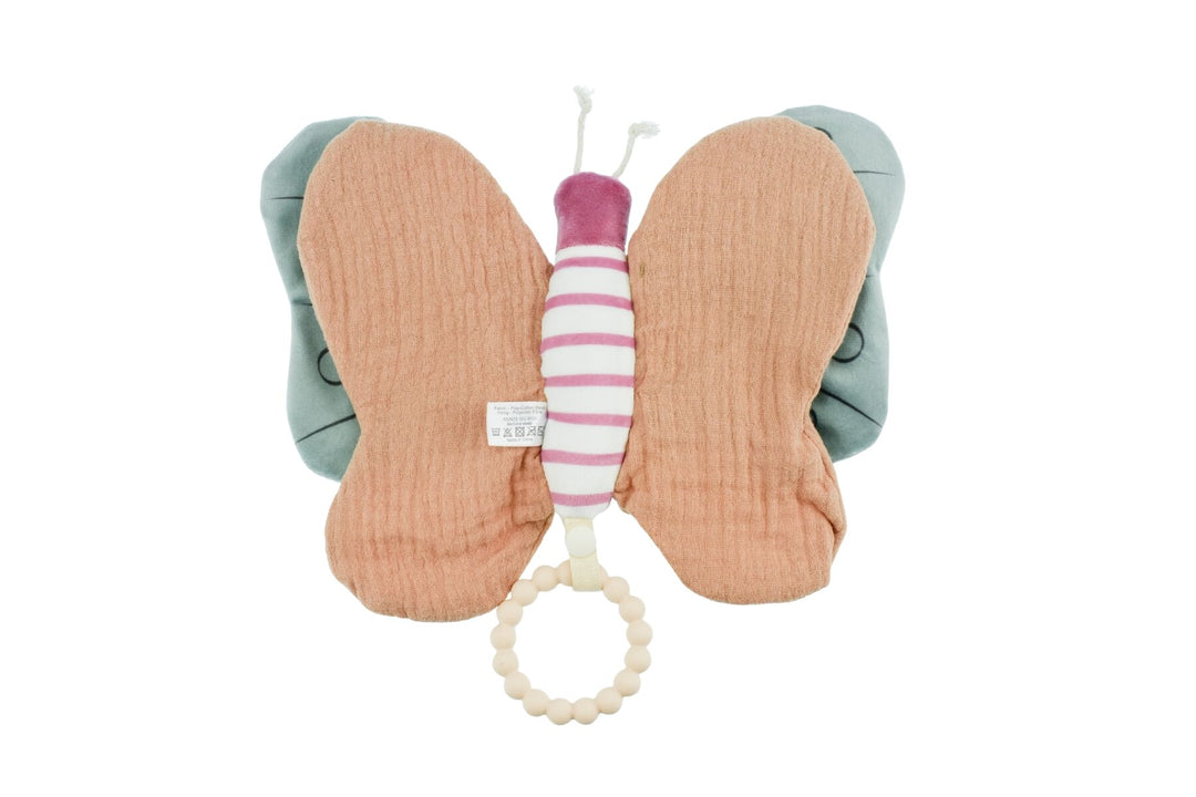 Bella Butterfly Snuggle Pal Crinkle Toy & Teether