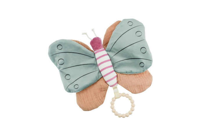 Bella Butterfly Snuggle Pal Crinkle Toy & Teether