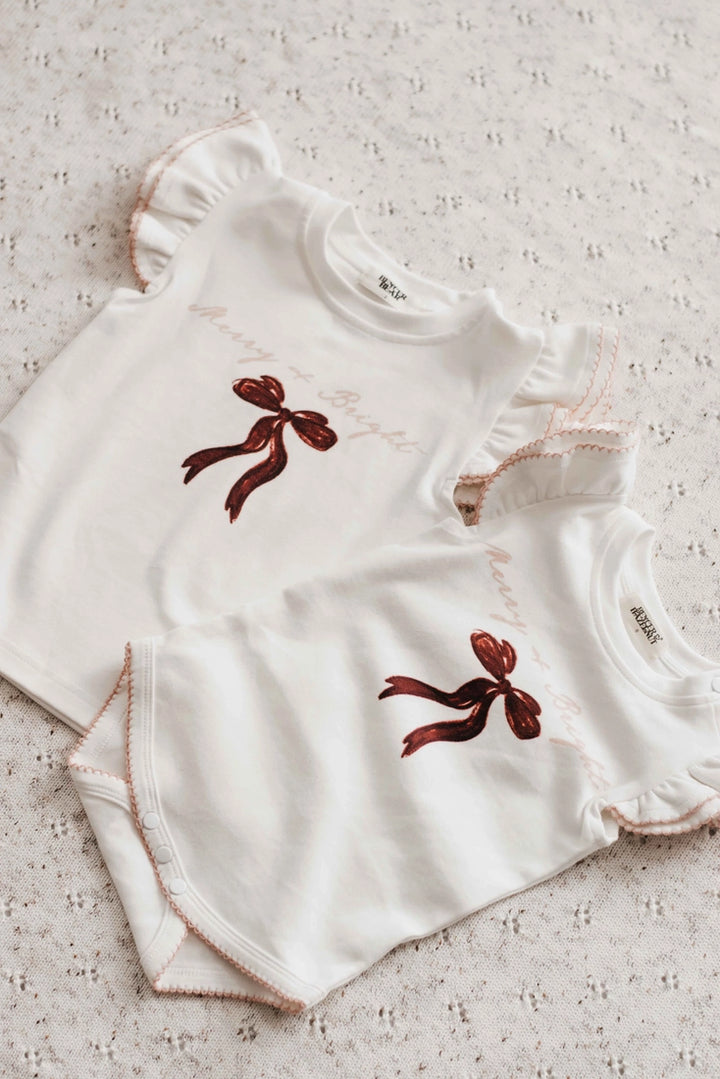 Bencer & Hazelnut Bodysuit/Tee - Merry & Bright