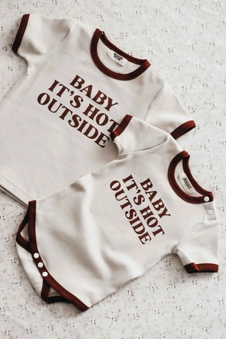 Bencer & Hazelnut Bodysuit - Baby it's Hot Outside