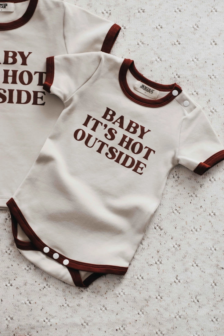 Bencer & Hazelnut Bodysuit - Baby it's Hot Outside