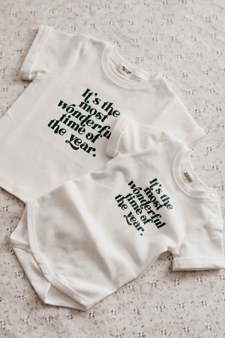 Bencer & Hazelnut Bodysuit/Tee - Most Wonderful Time of the Year