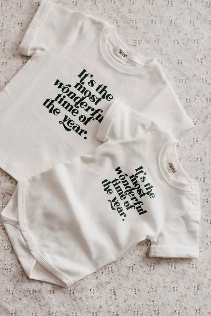 Bencer & Hazelnut Bodysuit/Tee - Most Wonderful Time of the Year