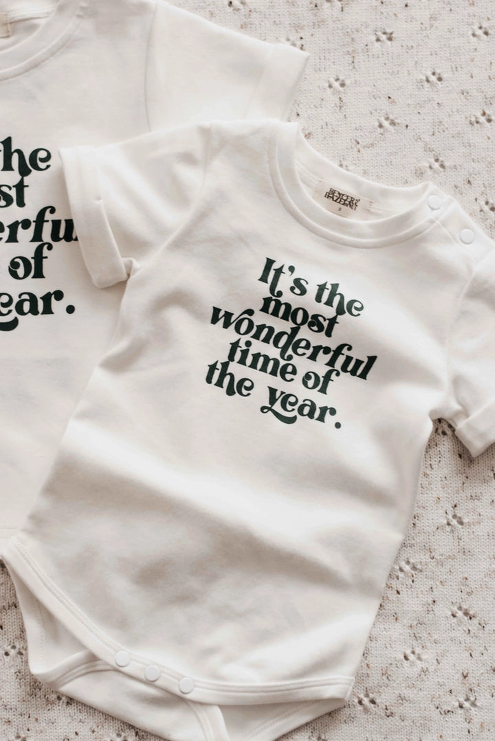 Bencer & Hazelnut Bodysuit/Tee - Most Wonderful Time of the Year