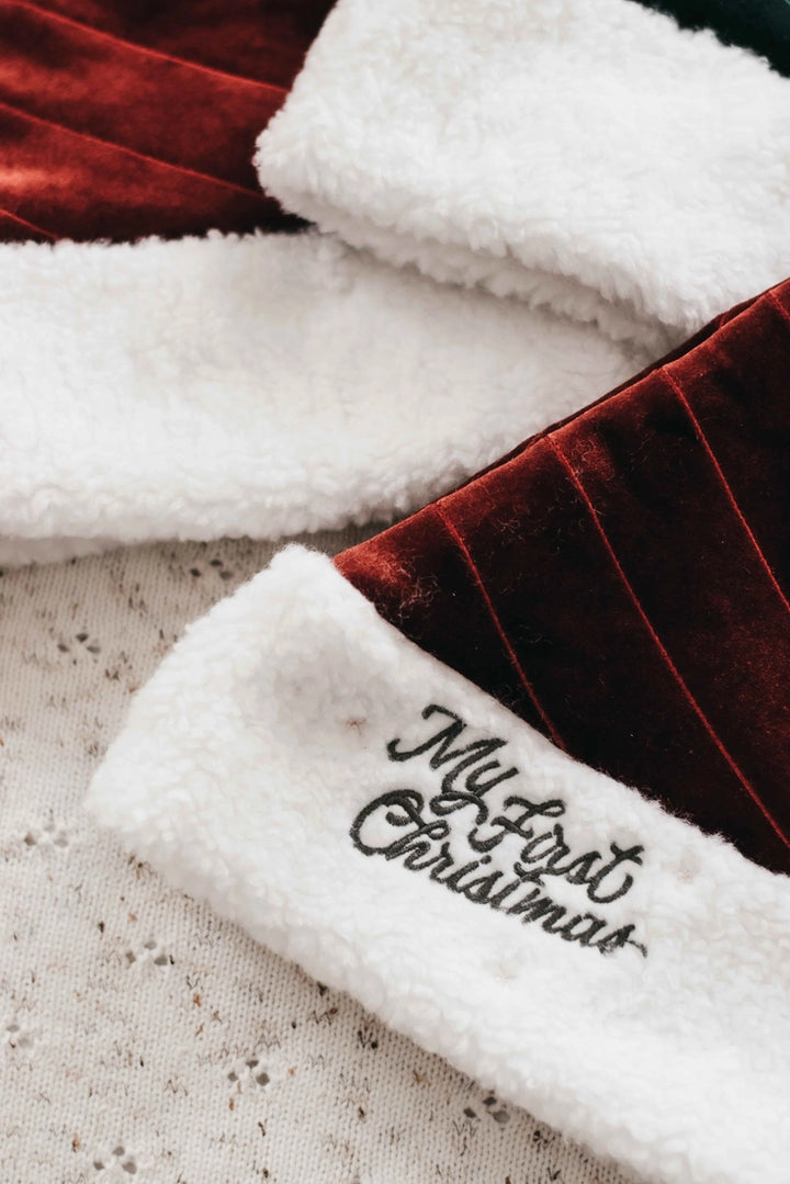 Bencer & Hazelnut Santa Hat - My First Christmas