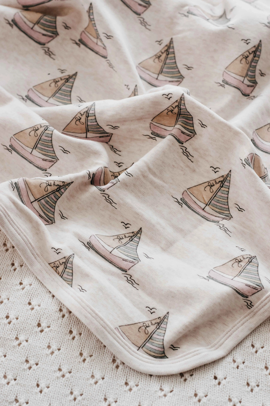 Bencer & Hazelnut Jersey Swaddle - Sail Away