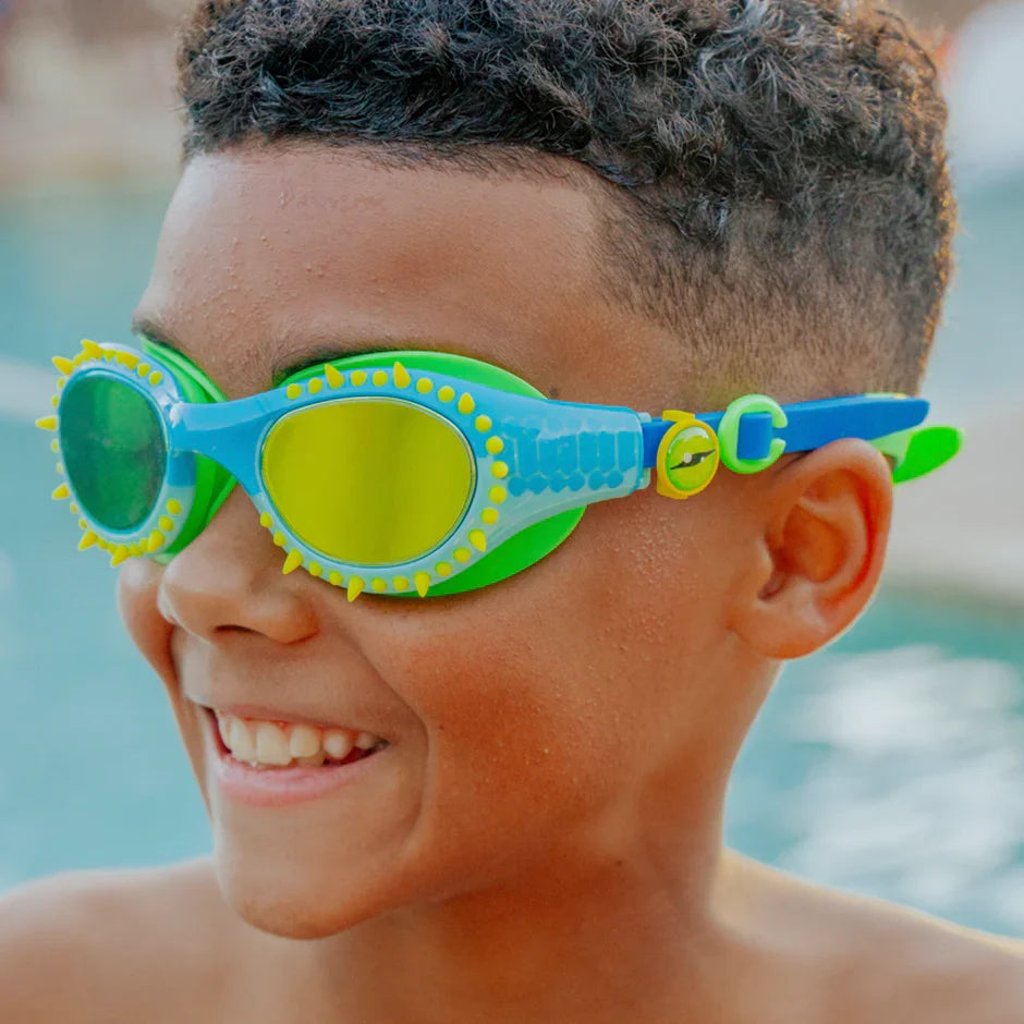 Bling2o Bigger Kids Swim Goggles |  Jurassic Dive Stego Splash