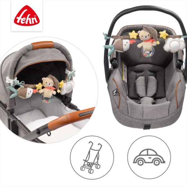 Bruno Bear Activity Play Stroller Chain