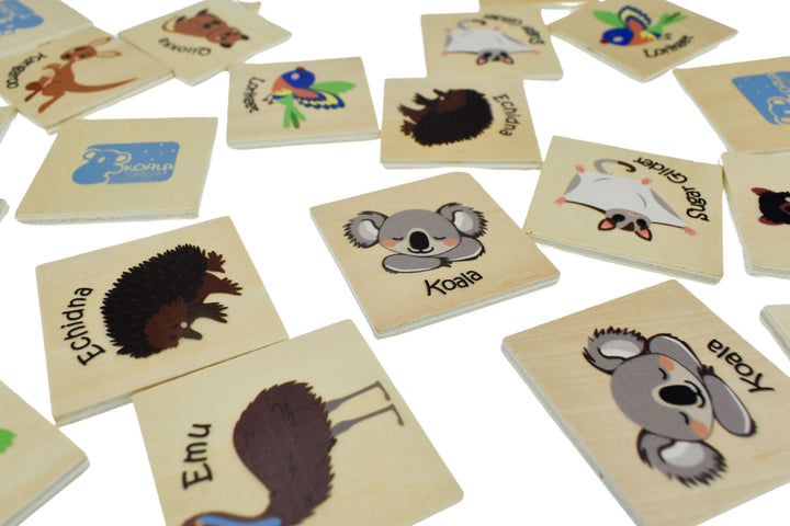 Bush Buddies Australian Animal Wooden Memory Game