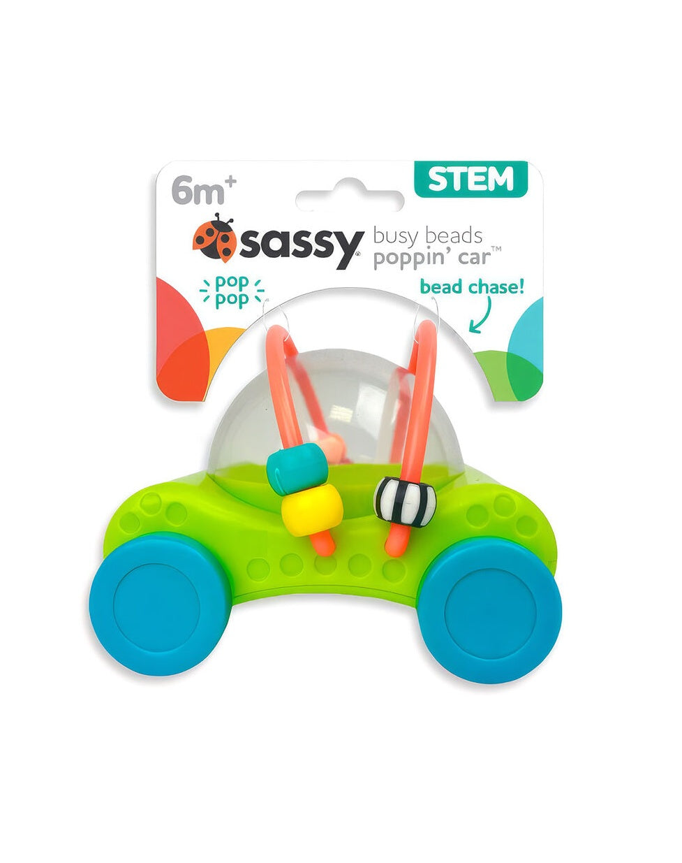 Busy Beads Poppin' Car Baby Toy