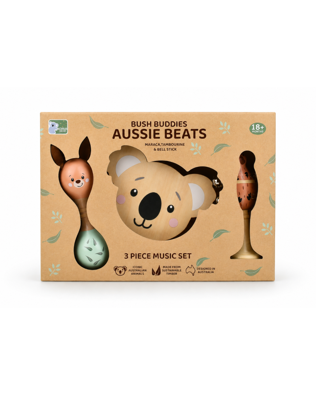 Bush Buddies Aussie Beats 3 Piece Musical Set