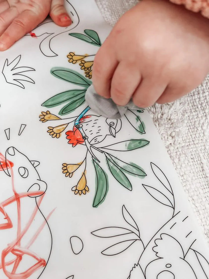 Reusable Scribble Mat Set | Baby Australian Animals