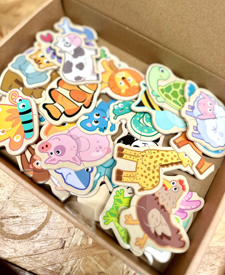 Timber Animal Match Puzzles