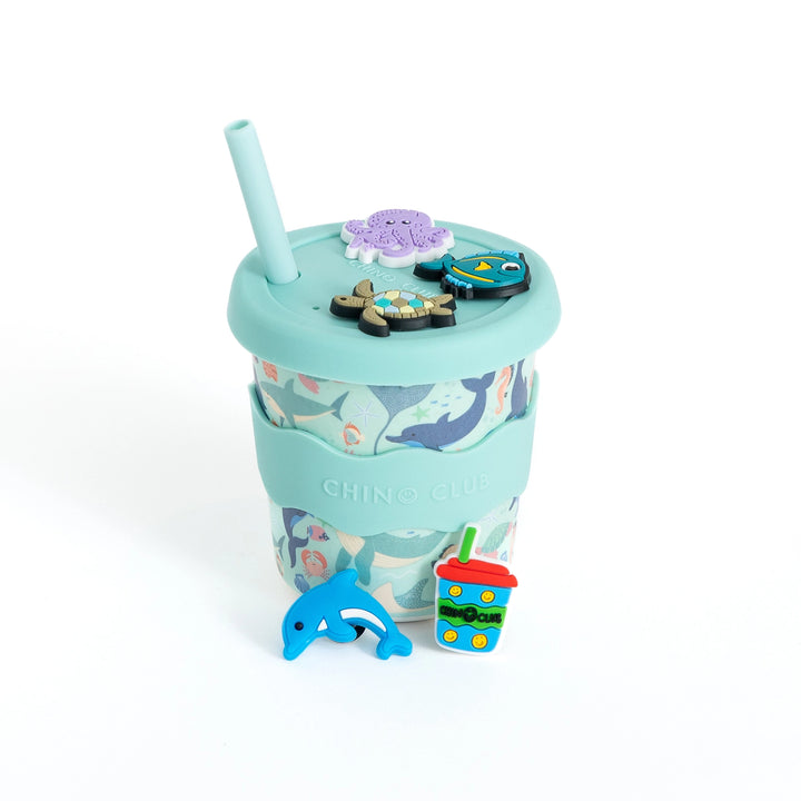 Chino Charm Sea Creatures Kids Keep Cup 240ml + Straw