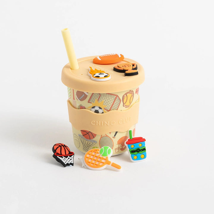 Chino Charm Sports Kids Keep Cup 240ml + Straw