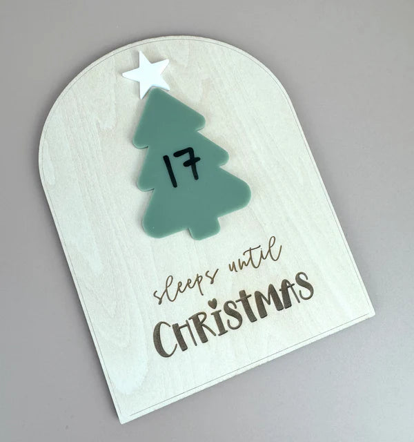 Christmas Sleeps Countdown Board