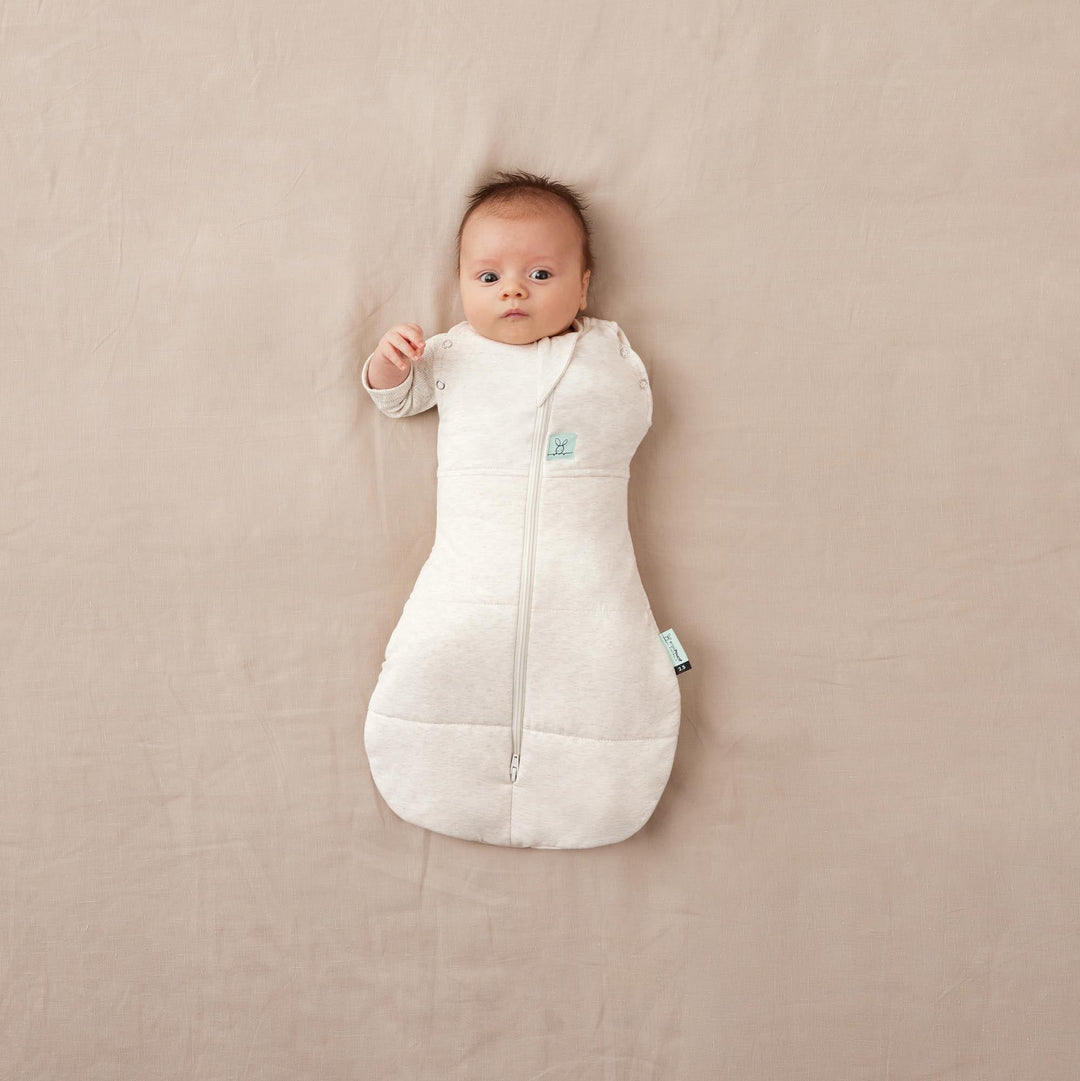 ergoPouch Cocoon Zip Swaddle Bag 3.5 TOG - Oatmeal Marle