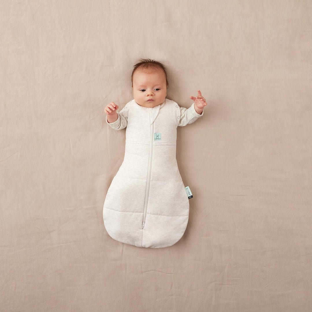 ergoPouch Cocoon Zip Swaddle Bag 2.5 TOG - Oatmeal Marle