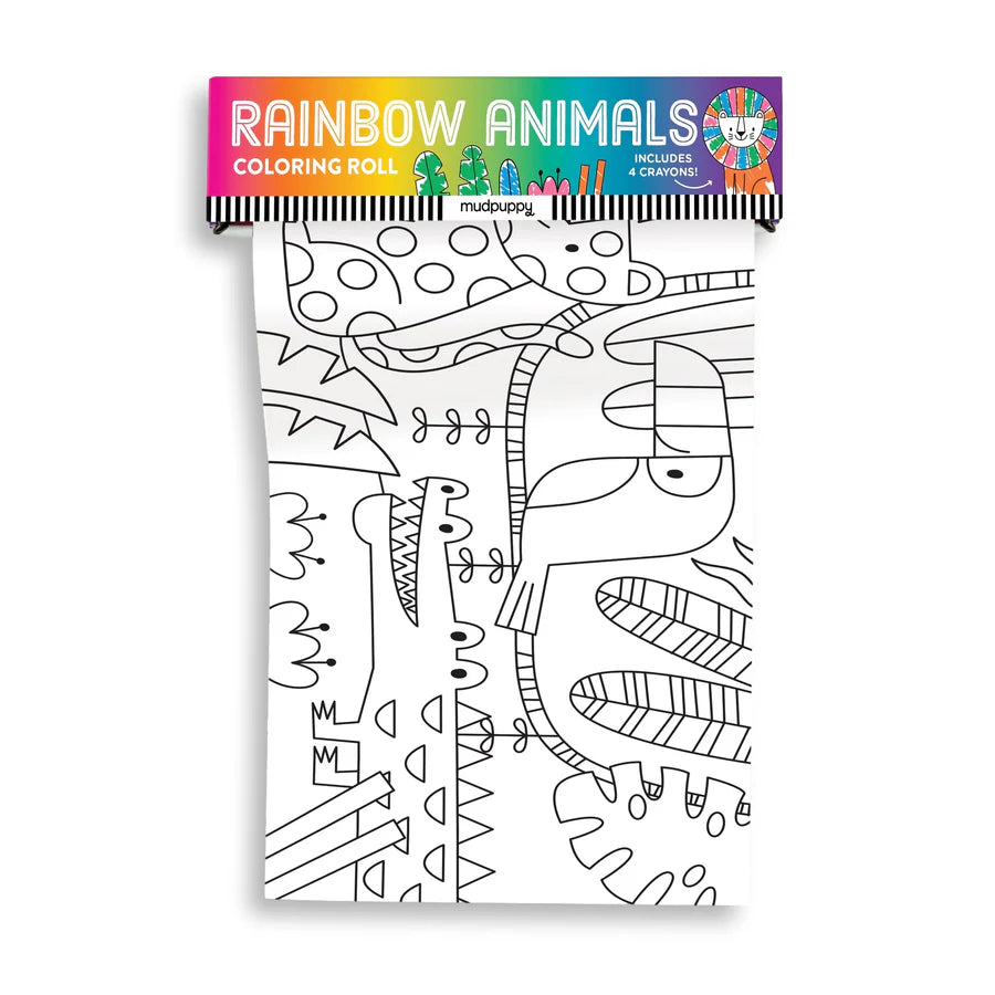 Colouring Roll -  Rainbow Animals