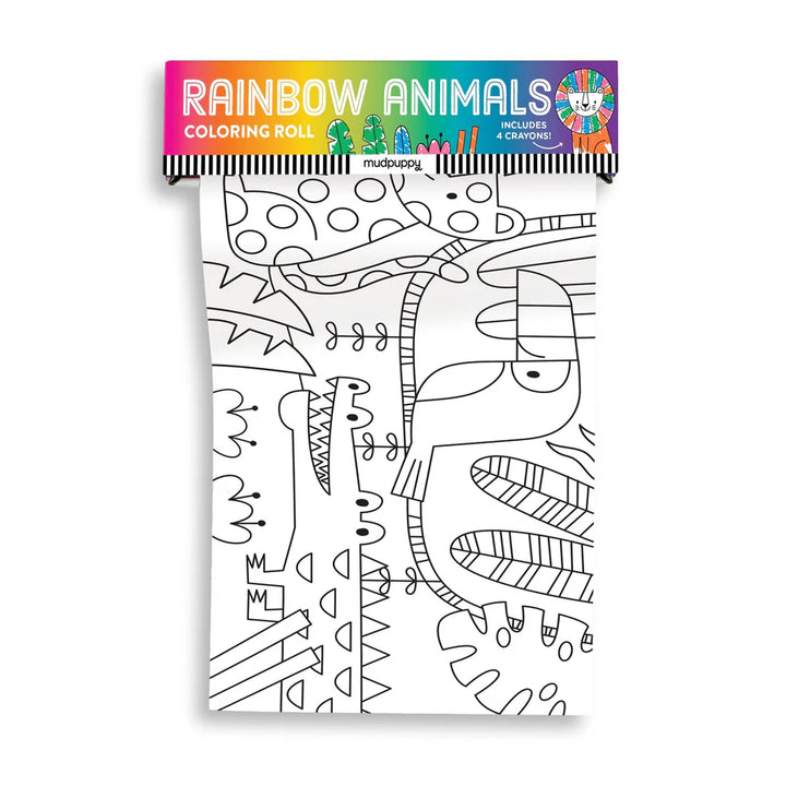 Colouring Roll -  Rainbow Animals