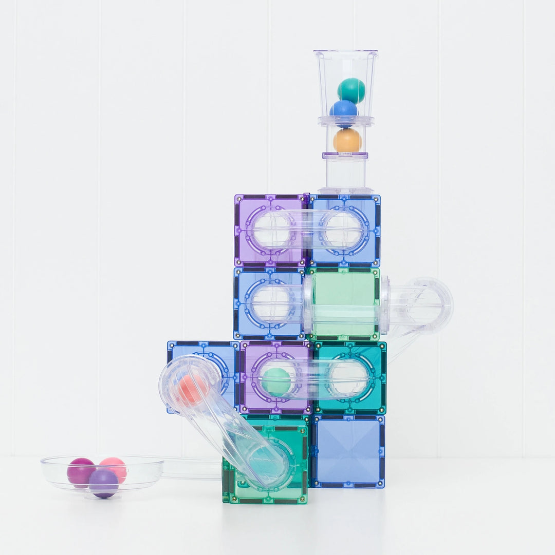 Connetix Magnetic Tiles Ball Run Pastel Pack 114 Pieces
