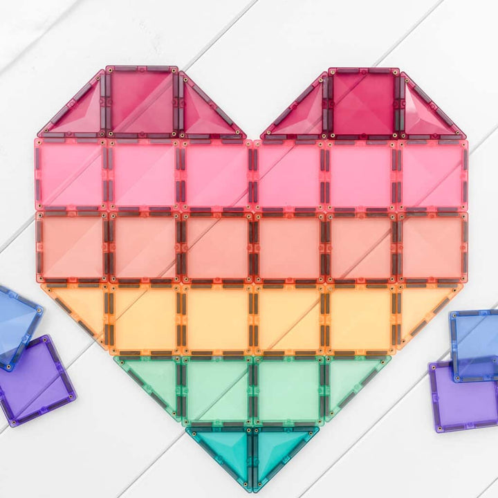 Connetix Magnetic Tiles Pastel 202 Piece Mega Pack