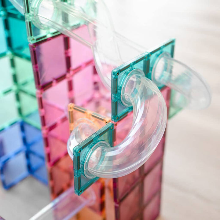 Connetix Magnetic Tiles Pastel Ball Run 80 Piece Pack