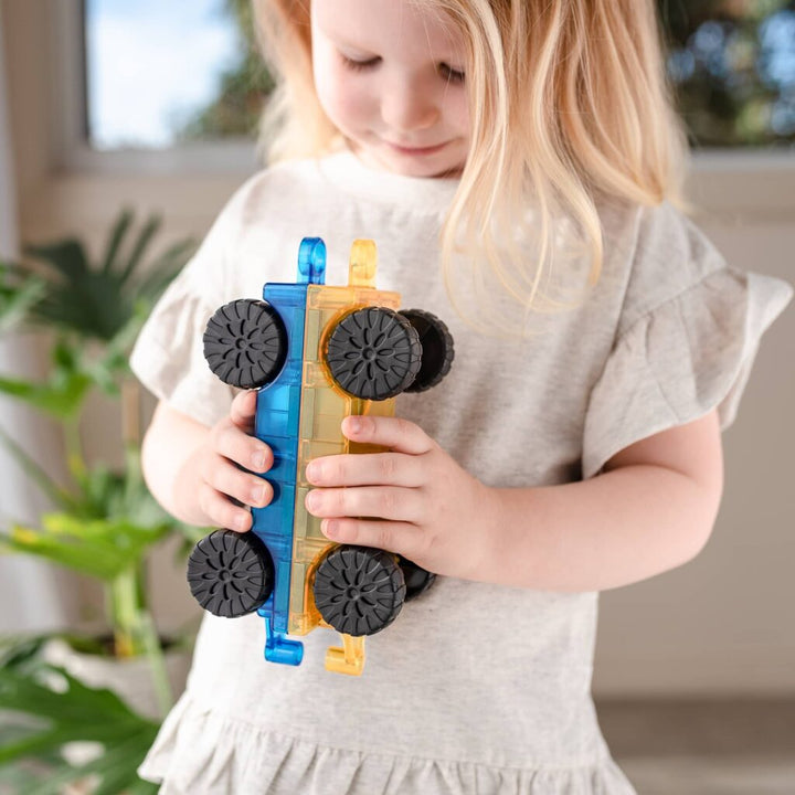Connetix Magnetic Tiles Rainbow Car Pack